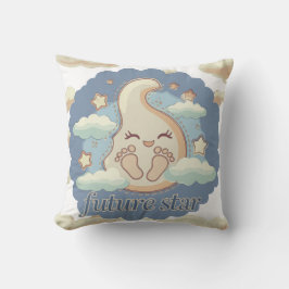 Future Star - Dromerige Baby-voetafdrukken Kussen