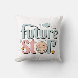 Future Star - Schattigee voetafdrukken van de Baby Kussen