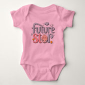 Future Star - Schattigee voetafdrukken van de Baby Romper (Voorkant)