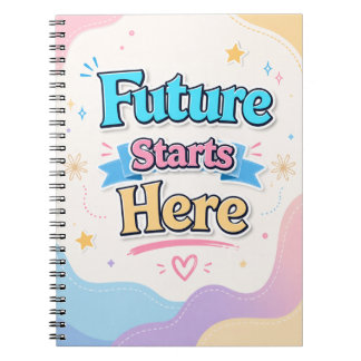 Future Starts Here Notitieboek - Inspirerend voor