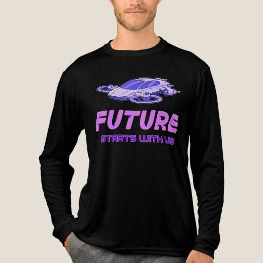 Future Starts With Us Tri-Blend Shirt (Voorkant volledig)