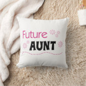 Future Tante Zwart en Roze T-shirts en geschenken Kussen (Deken)