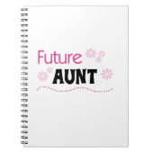Future Tante Zwart en Roze T-shirts en geschenken Notitieboek (Voorkant)