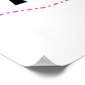 Future Tante Zwart en Roze T-shirts en geschenken Poster (Hoek)