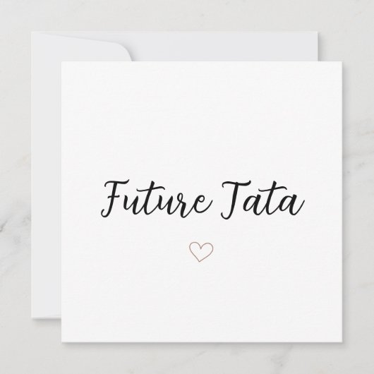 Future Tata Feestdagenkaart (Voorkant)