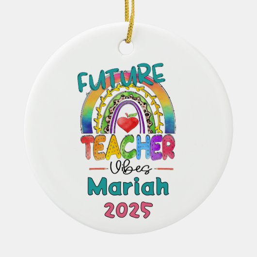 Future Teacher Christmas Ornament (Voorkant)