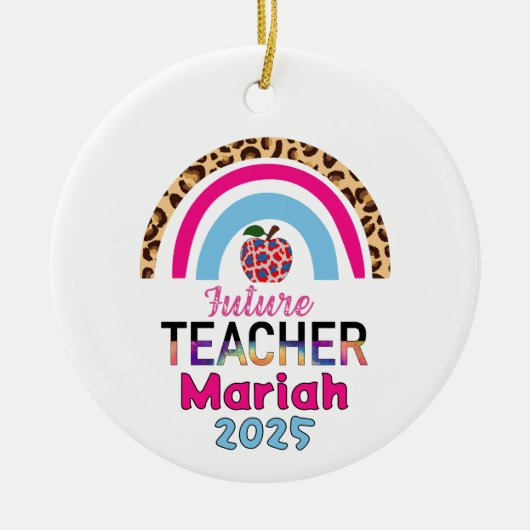Future Teacher Christmas Ornament (Voorkant)
