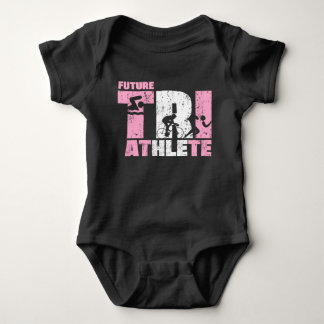 Future Triathlete Triathlon Baby Girl Newborn Gift Romper