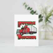 Future Trucker Briefkaart (Staand voorkant)