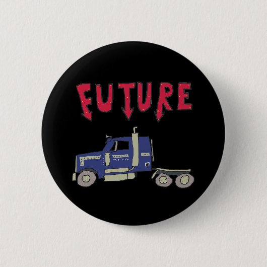 Future Trucker Ronde Button 5,7 Cm (Voorkant)