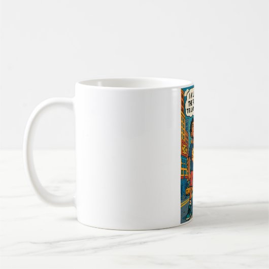 Future Tycoon Retro Pop Art Motivation Mug Koffiemok (Links)