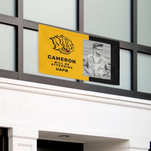 Future UAPB Golden Lions Afstuderen Spandoek (Buitenkant Gebouw)