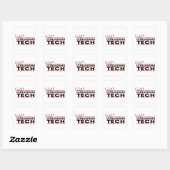 Future Ultrasound Tech Vierkante Sticker (Vel)