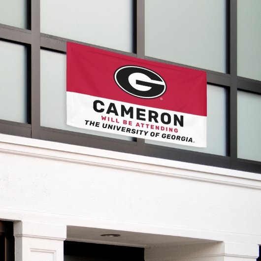 Future University of Georgia Afstudeerder Spandoek (Buitenkant Gebouw)