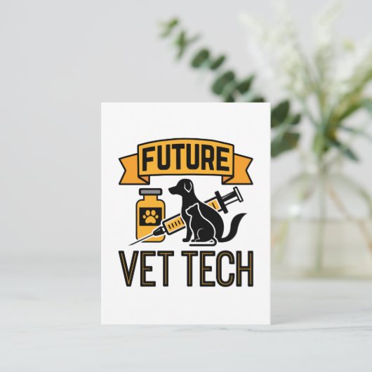 Future Vet Tech Briefkaart (Staand voorkant)