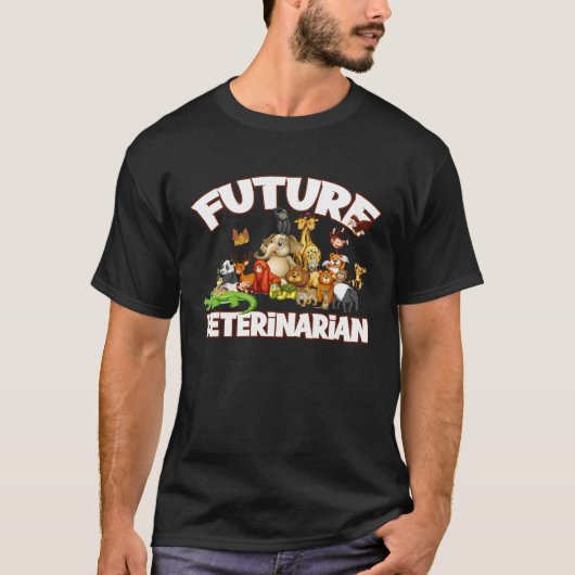 Future Veterinarian Cute Zoo Animal T-shirt (Voorkant)