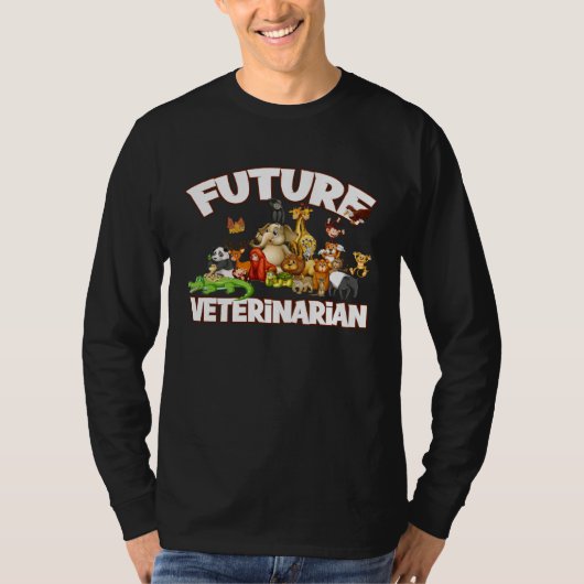Future Veterinarian Cute Zoo Animal T-shirt (Voorkant)