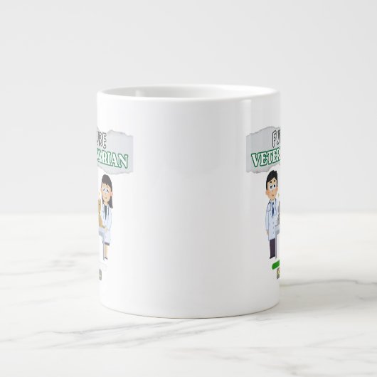 Future Veterinarian Loading – Vet Student Design Grote Koffiekop (Voorkant)