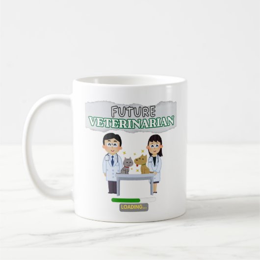 Future Veterinarian Loading – Vet Student Design Koffiemok (Links)