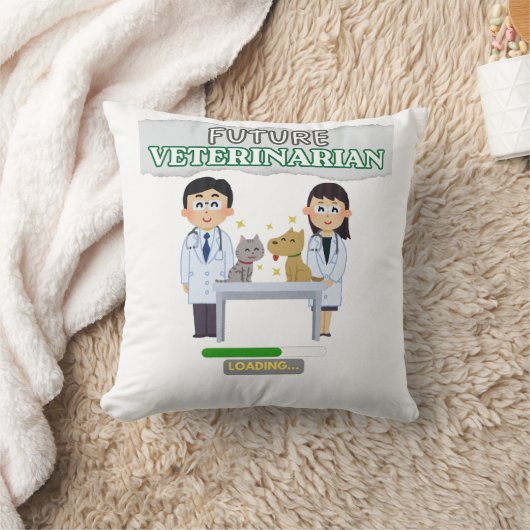 Future Veterinarian Loading – Vet Student Design Kussen (Deken)