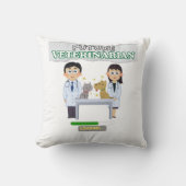 Future Veterinarian Loading – Vet Student Design Kussen (Voorkant)