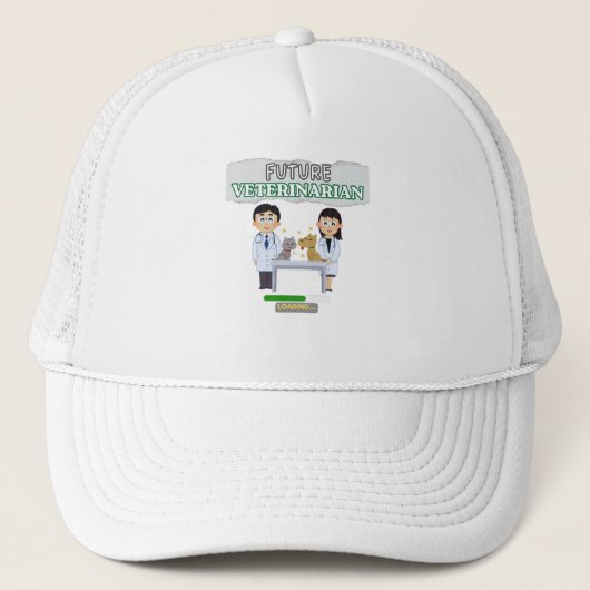 Future Veterinarian Loading – Vet Student Design Trucker Pet (Voorkant)