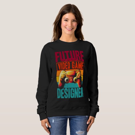 Future Video Game Designer Developer Gamer Program Trui (Voorkant volledig)