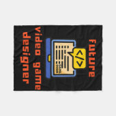 Future Video Game Designer Programmer Coder  Fleece Deken (Voorkant (Horizontaal))
