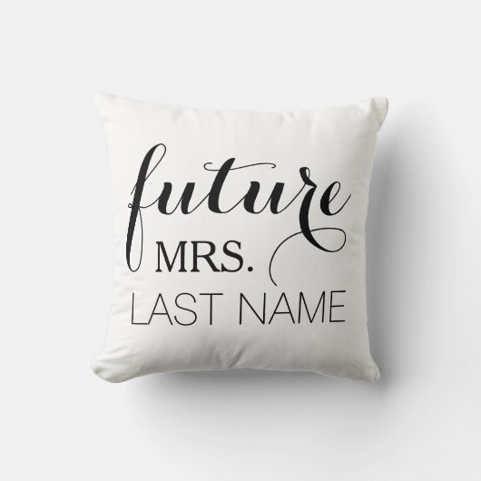 Future Wife Pillow Kussen (Voorkant)
