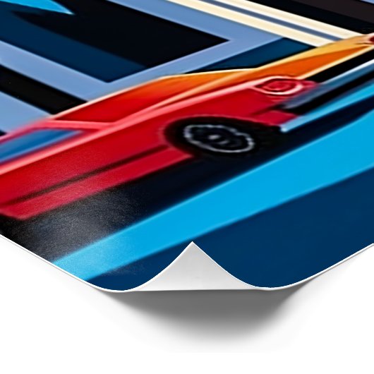 Futurisme Stad Perfect Poster (Hoek)