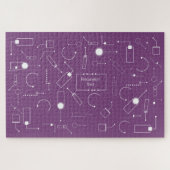 Futurist Pattern: Mulberry 004 Legpuzzel (Horizontaal)