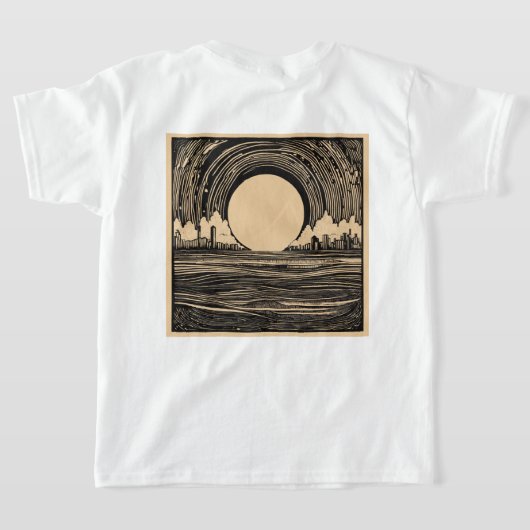 Futuristech T - shirts: Urban Utopia Collectie" T-shirt (Laag Achter)