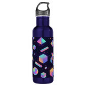 Futuristic 3D Holographic Space Water Bottle Waterfles (Voorkant)