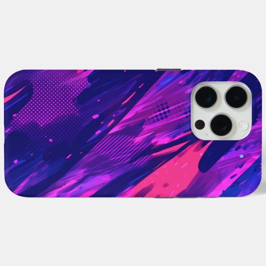 🎨 Futuristic Abstract Purple & Blue Pattern - Bol Case-Mate iPhone Case (Achterkant (horizontaal))