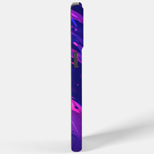 🎨 Futuristic Abstract Purple & Blue Pattern - Bol Case-Mate iPhone Case (Achterkant / Rechts)