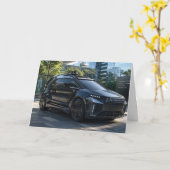 Futuristic AI Security Vehicle  Kaart (Gele Bloem)