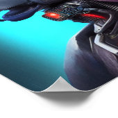 Futuristic Alien Candor Illustration Sci-fi Art Po Poster (Hoek)