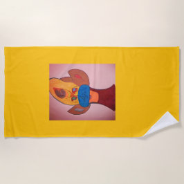 Futuristic Animal Art Beach Towel Strandlaken