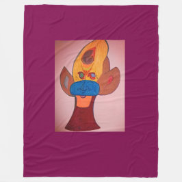 Futuristic Animal Art Fleece Blanket Deken