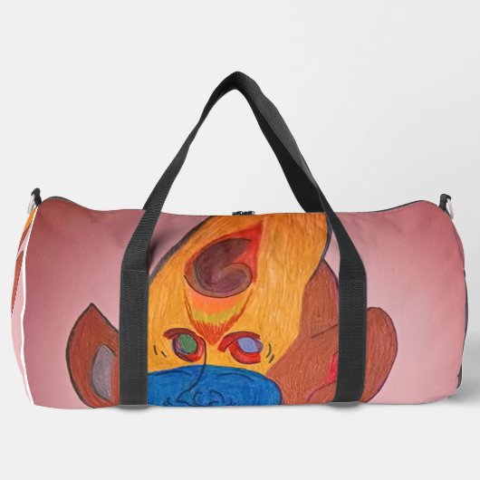Futuristic Animal Art Large Duffel Bag Plunjezak (Voorkant)