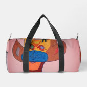Futuristic Animal Art Small Duffel Bag Plunjezak (Achterkant)
