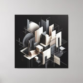 Futuristic Architectural Construct Canvas Afdruk (Voorkant)
