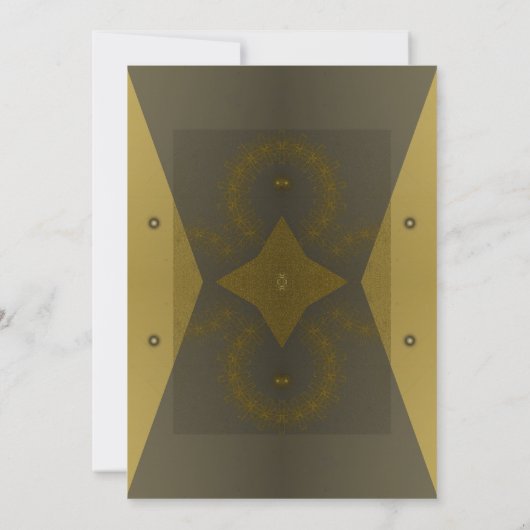 Futuristic Art Deco Uitnodiging (Achterkant)
