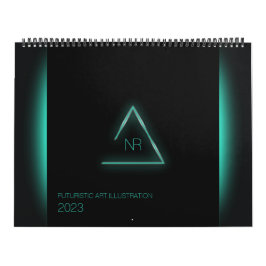 Futuristic Art Illustration Calendar Kalender