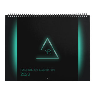 Futuristic Art Illustration Calendar Kalender
