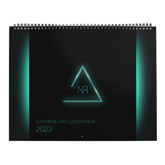 Futuristic Art Illustration Calendar Kalender (Hoes)