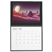 Futuristic Art Illustration Calendar Kalender (Feb 2026)