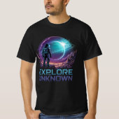 Futuristic Astronaut - Sci-Fi Space Adventure T-shirt (Voorkant)