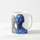 Futuristic Beauty Trio Koffiemok (Voorkant rechts)