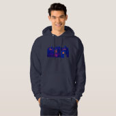 Futuristic Bitcoin City Crypto Hoodie (Voorkant volledig)
